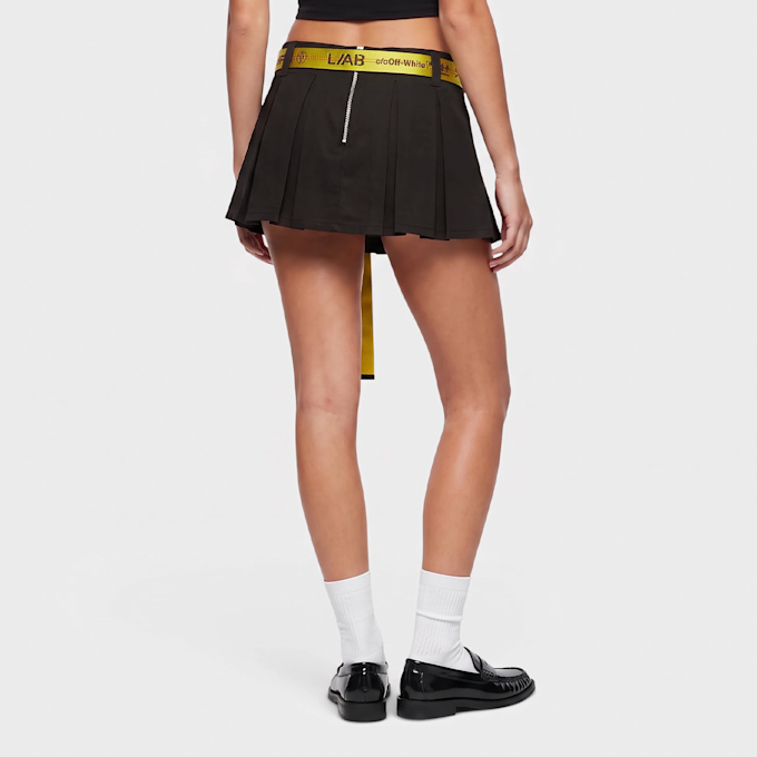 Off-White Pleated Mini Skirt Noir 110099 2