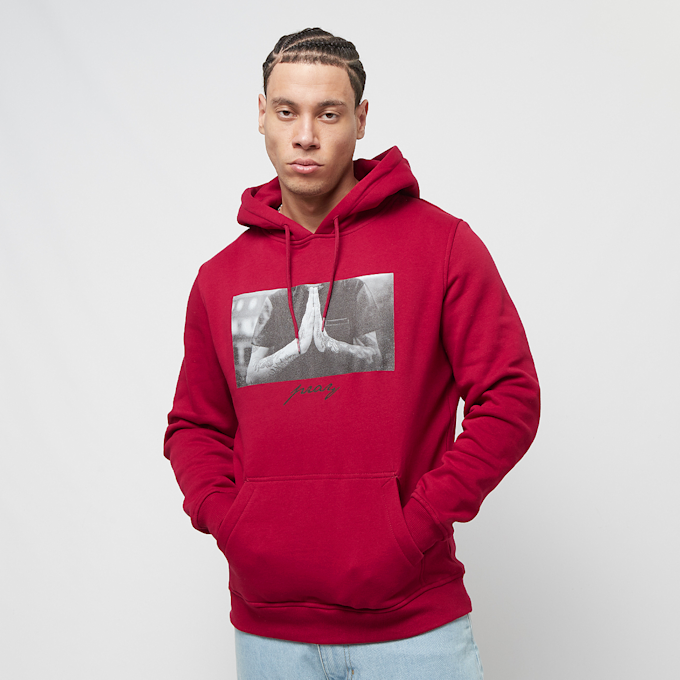 Mister Tee Hooded-Sweatshirt Pray rojo 1794 1