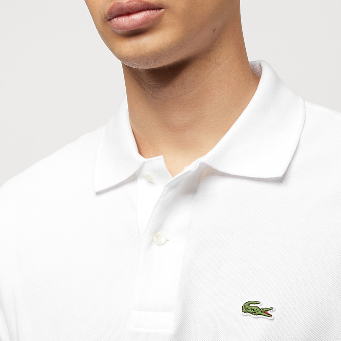 Lacoste Short Sleeved Ribbed Collar Bianco 2004 3