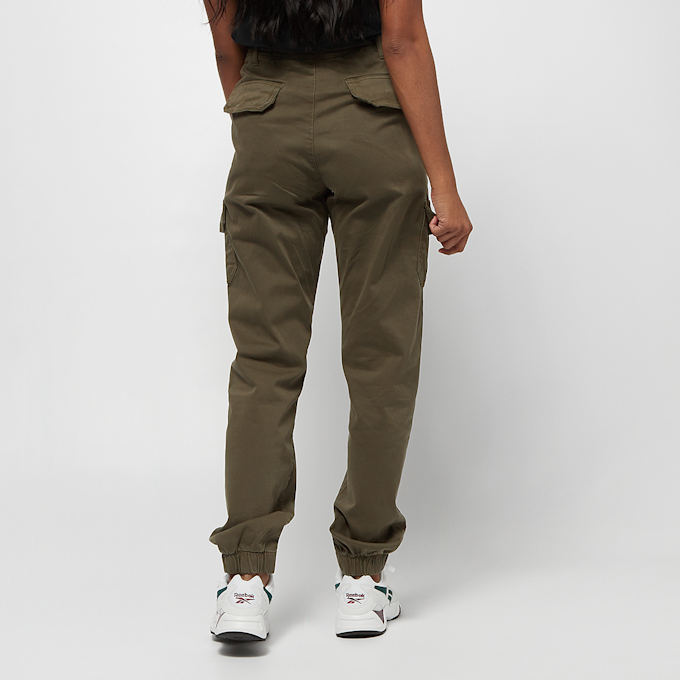 Urban Classics High Waist Cargo Pants zielony 449 3