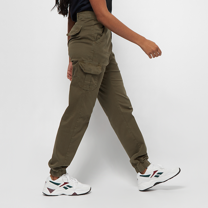 Urban Classics High Waist Cargo Pants zielony 449 4