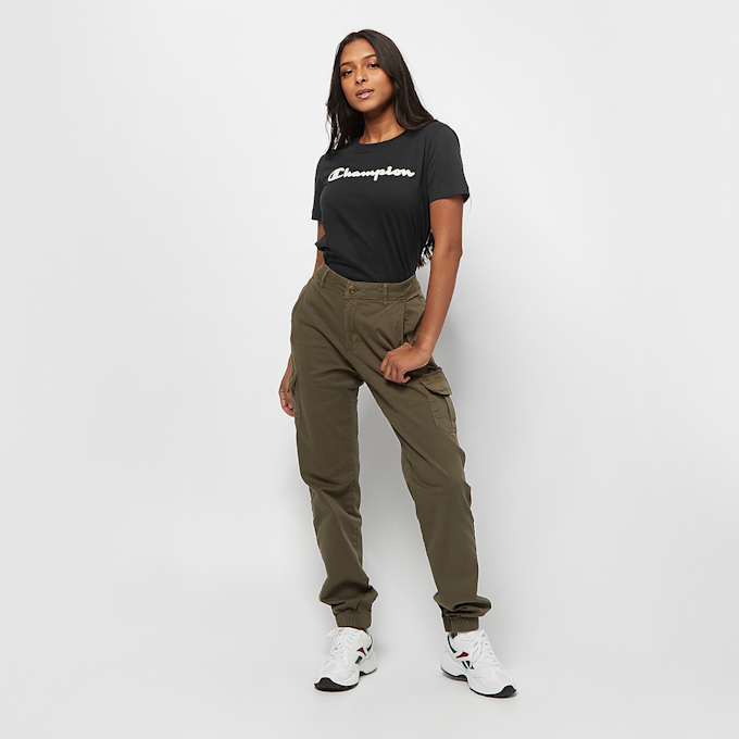 Urban Classics High Waist Cargo Pants zielony 449 5