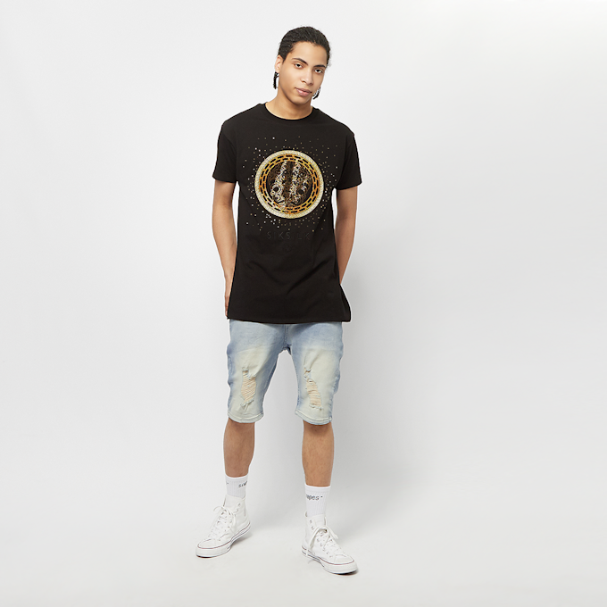 SikSilk Distressed Denim Shorts light blue wash Blau 44369 5