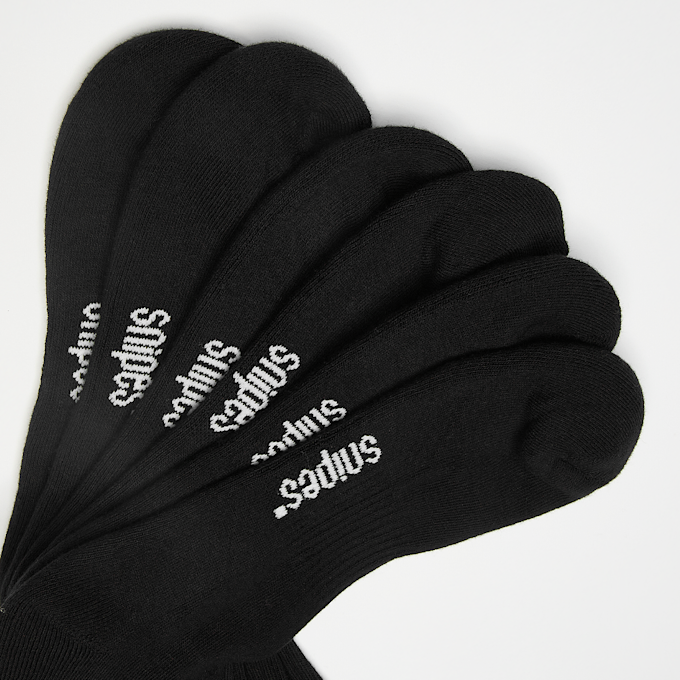 SNIPES 3 PACK - Small Logo Essential Crew Socks negro 2072 2