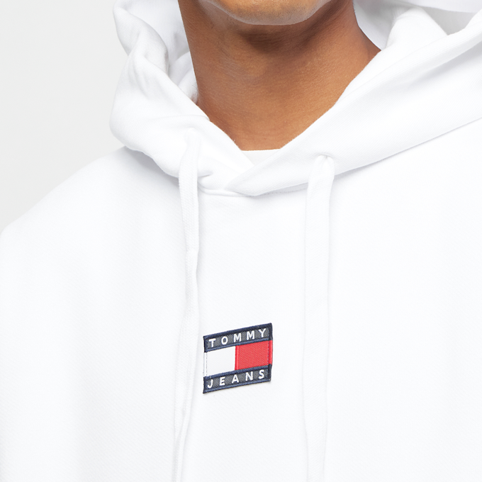 Tommy Jeans TJM Tommy Badge Hoody white blanco 2221 3