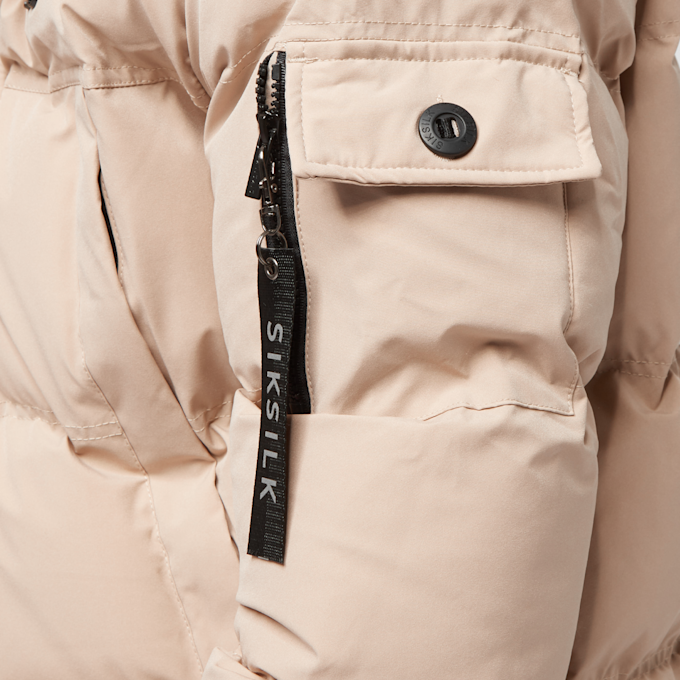 SikSilk Siksilk Puff Parka champagne beige Beige 2742 4