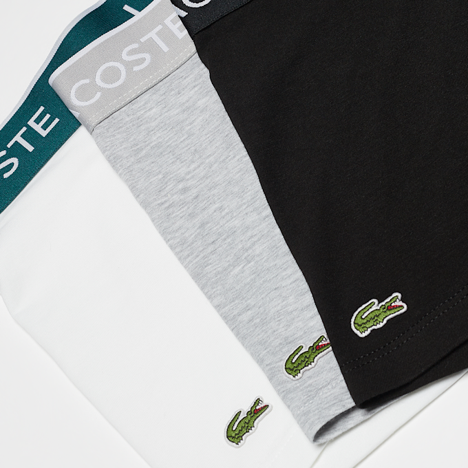 Lacoste Underwear Trunk black/white-silver chine Weiß 2883 2