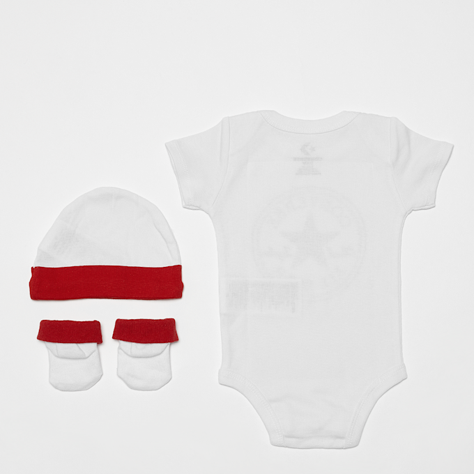 Converse CLASSIC CTP INFANT HAT BODYSUIT BOOTIE SET 3PK CONVERSE wht weiß 6677 2