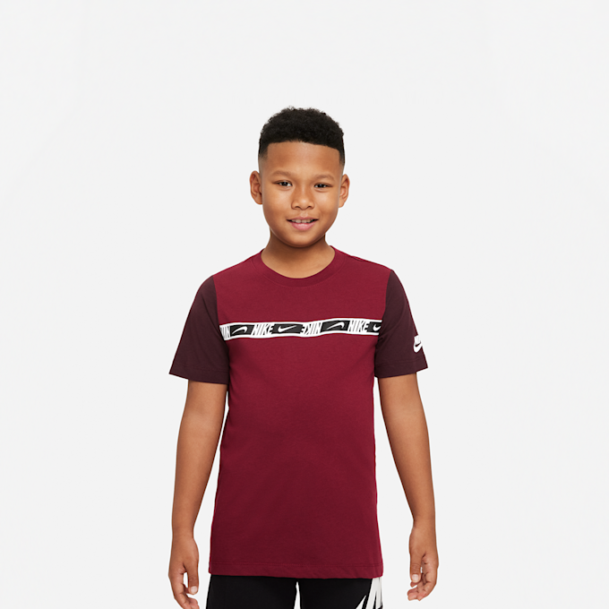 Nike B NSW REPEAT TEE SS carbon heather/smoke grey/white Rot 7225 1