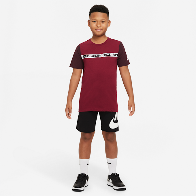 Nike B NSW REPEAT TEE SS carbon heather/smoke grey/white Rot 7225 3