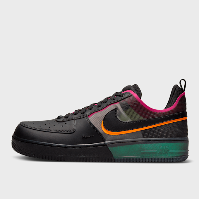 Nike Air Force 1 React 1.5 black/black/team orange/pink prime Schwarz 7285 1