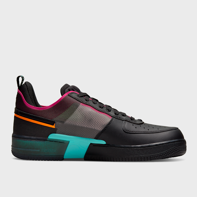 Nike Air Force 1 React 1.5 black/black/team orange/pink prime Schwarz 7285 2