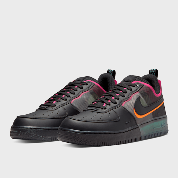 Nike Air Force 1 React 1.5 black/black/team orange/pink prime Schwarz 7285 4