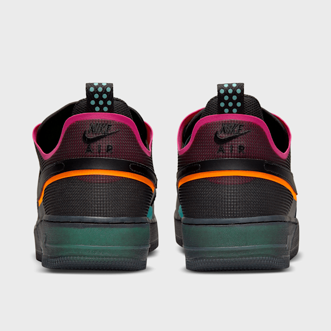 Nike Air Force 1 React 1.5 black/black/team orange/pink prime Schwarz 7285 5
