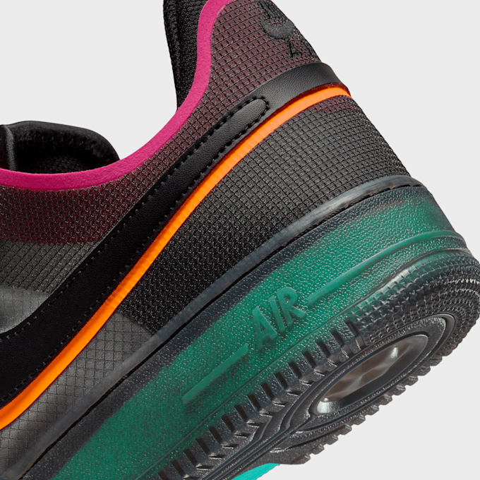 Nike Air Force 1 React 1.5 black/black/team orange/pink prime Schwarz 7285 8