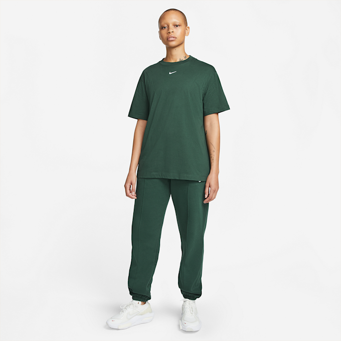 Nike W NSW ESSNTL TEE BF LBR pro green/white schwarz 7618 4