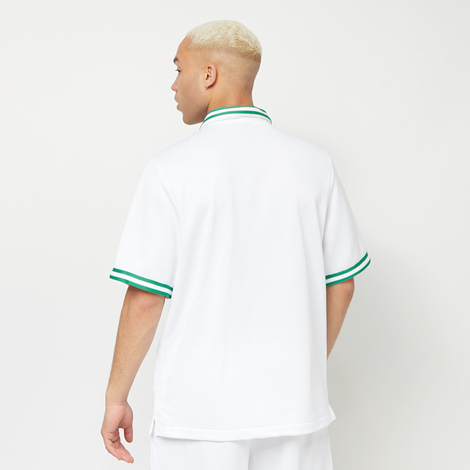 Sean John SJ Monogram Logo Short Sleeve Terry Overshirt white/green Weiß 3899 2