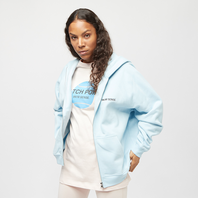 9N1M SENSE SENSE LOGO ZIP HOODIE sky blue plava 4807 1