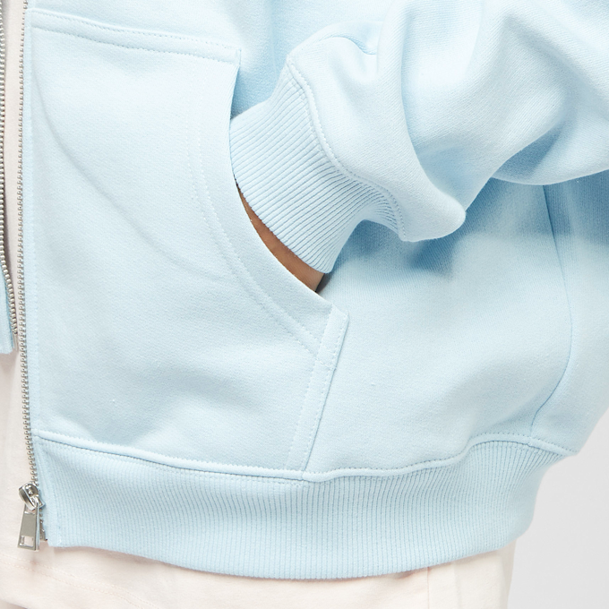 9N1M SENSE SENSE LOGO ZIP HOODIE sky blue plava 4807 4