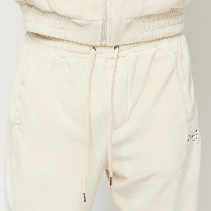 Sean John SJ Script Logo Essential Velours Trackpants sand beige 5418 3