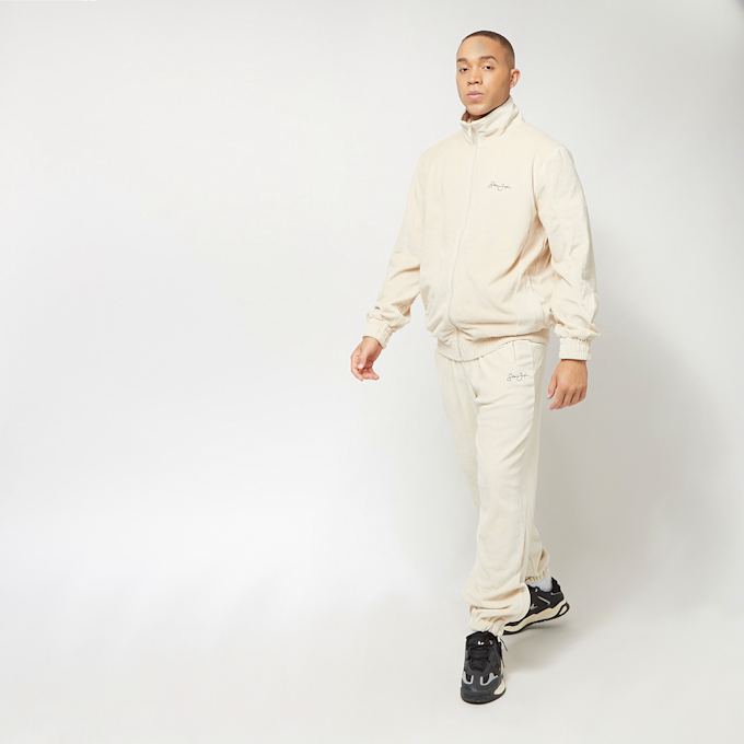 Sean John SJ Script Logo Essential Velours Trackpants sand beige 5418 5