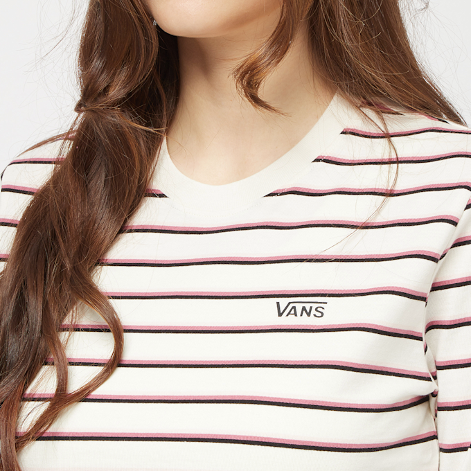 Vans Time Off Stripe LS Crop marshmallow weiß 5514 3