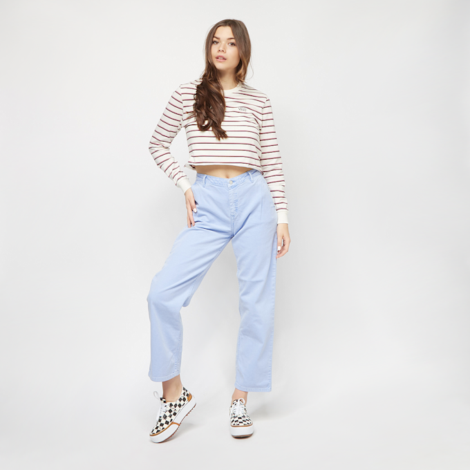 Vans Time Off Stripe LS Crop marshmallow weiß 5514 4