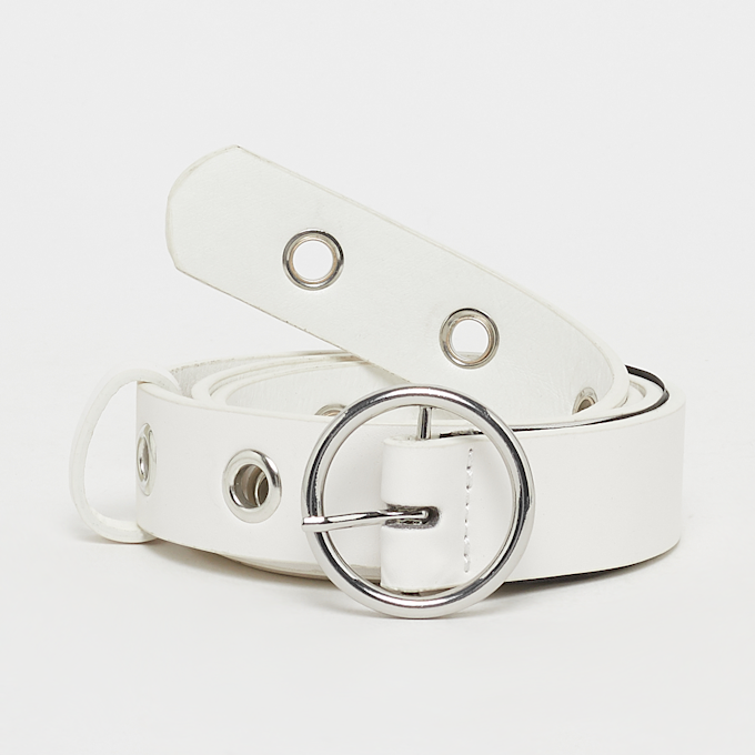 Urban Classics Synthetic Leather Eyelet Belt 2-Pack black/white multicolor 5972 3