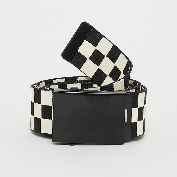 Urban Classics Check And Solid Canvas Belt 2-Pack black/offwhite multicolor 5978 3