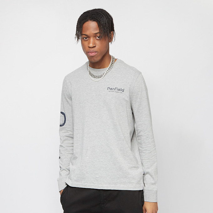 Penfield Penfield Bear Sleeve Graphic LS T-Shirt vintage grey heather Undefined Color 8699 1