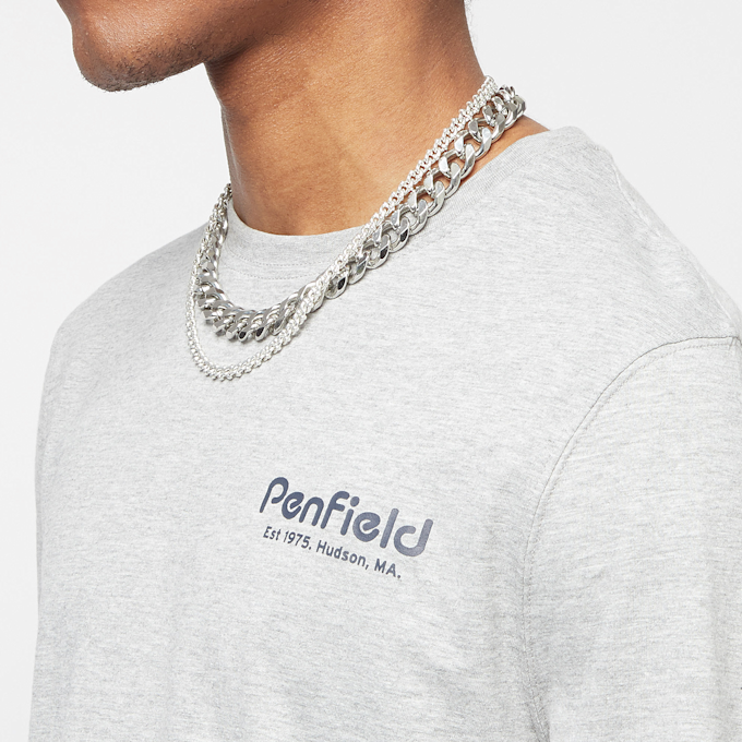Penfield Penfield Bear Sleeve Graphic LS T-Shirt vintage grey heather Undefined Color 8699 3