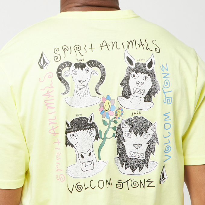 Volcom S/S Surf Vitals Animal Sst glimmer yellow gelb 9302 4