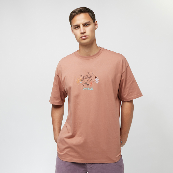 Converse Skate On Embroidered Tee mineral clay Orange 11034 1
