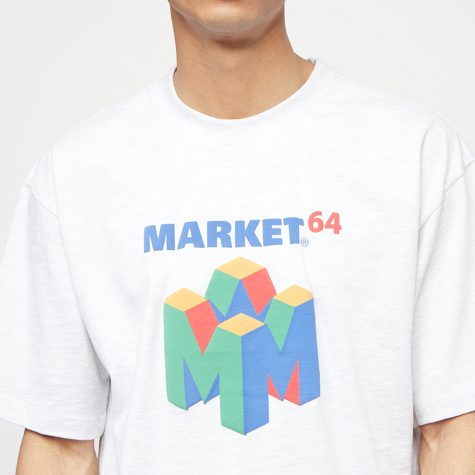 Market M64 T-Shirt ash grey grau 11692 3