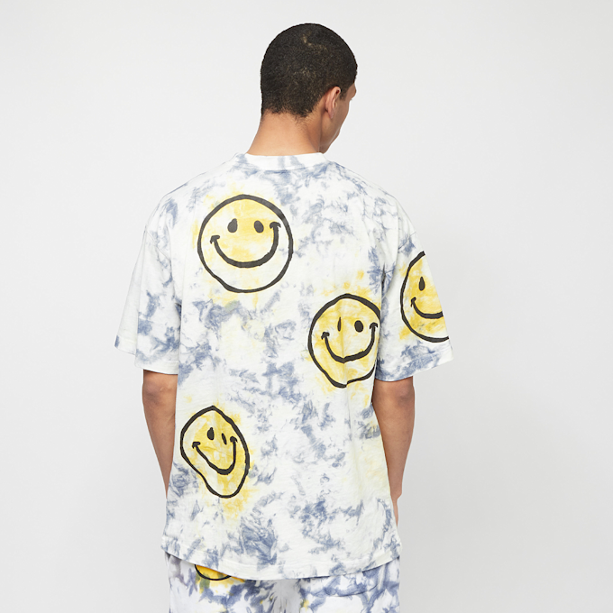 Market Smiley Sun Dye T-Shirt yellow blue tie-dye weiß 11699 2