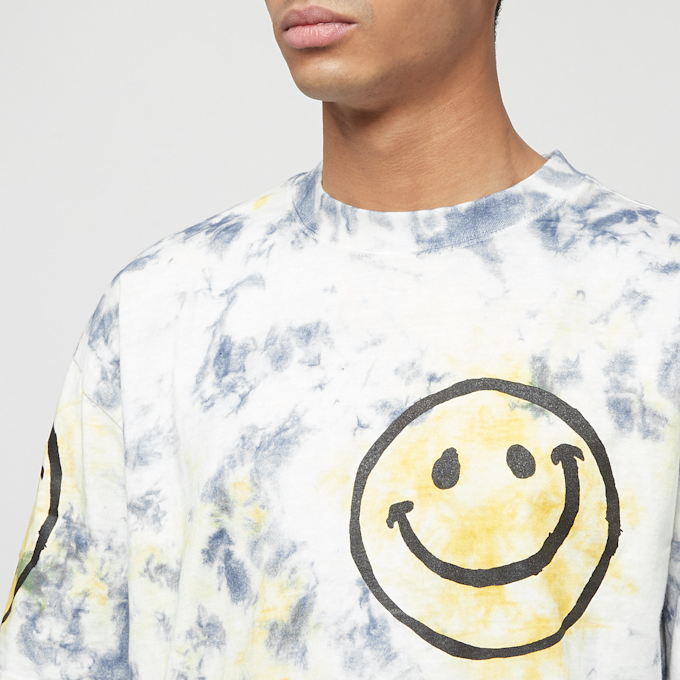 Market Smiley Sun Dye T-Shirt yellow blue tie-dye weiß 11699 3
