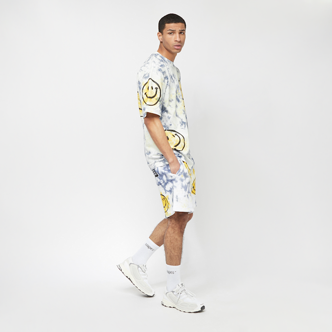 Market Smiley Sun Dye T-Shirt yellow blue tie-dye weiß 11699 4