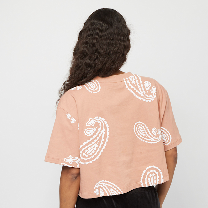 SNIPES Small Logo Paisley Cropped Oversized Tee braun 11807 2