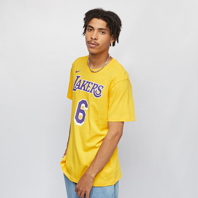 Nike NBA LA Lakers Tee/ James Lebron gelb 10176 1