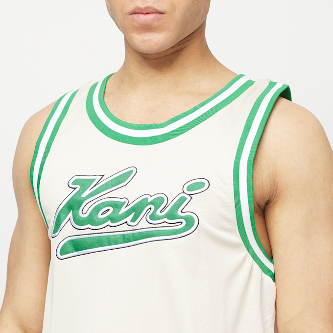 Karl Kani Varsity Mesh Tank Beige 16109 3