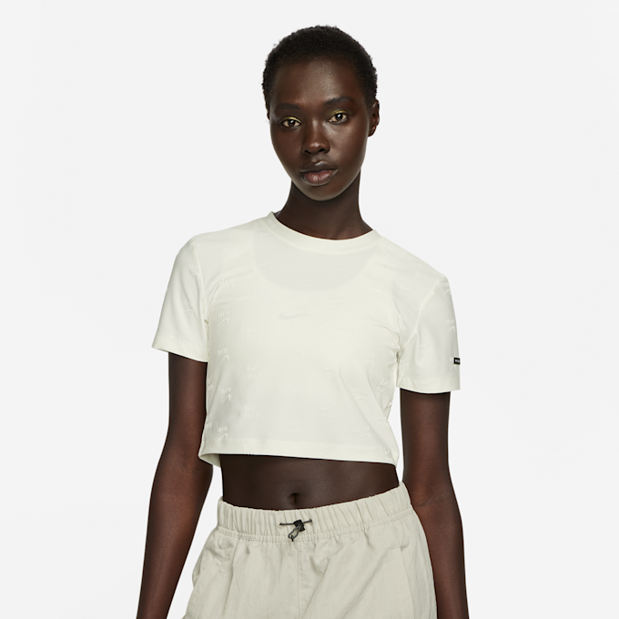 Nike Air Short-Sleeve Crop Top Beige 16128 1