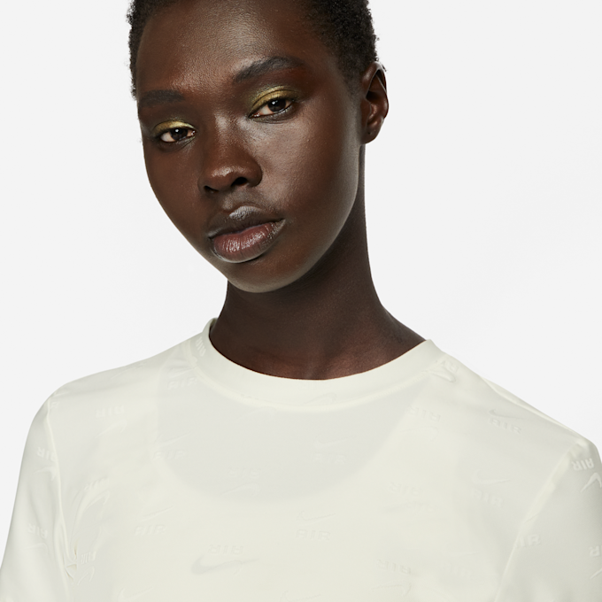Nike Air Short-Sleeve Crop Top Beige 16128 3