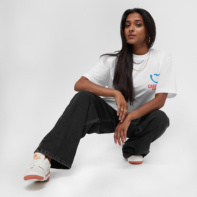 Carhartt WIP W' S/S Happy Script T-Shirt weiß 16765 4