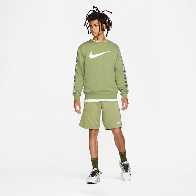 Nike Sportswear Repeat Men's Fleece Sweatshirt Grün 17010 5