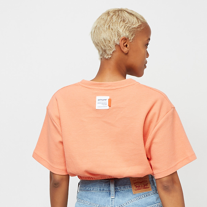 Sixth June Waffle Crop Tshirt Orange 17859 2