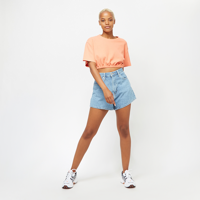 Sixth June Waffle Crop Tshirt Orange 17859 4