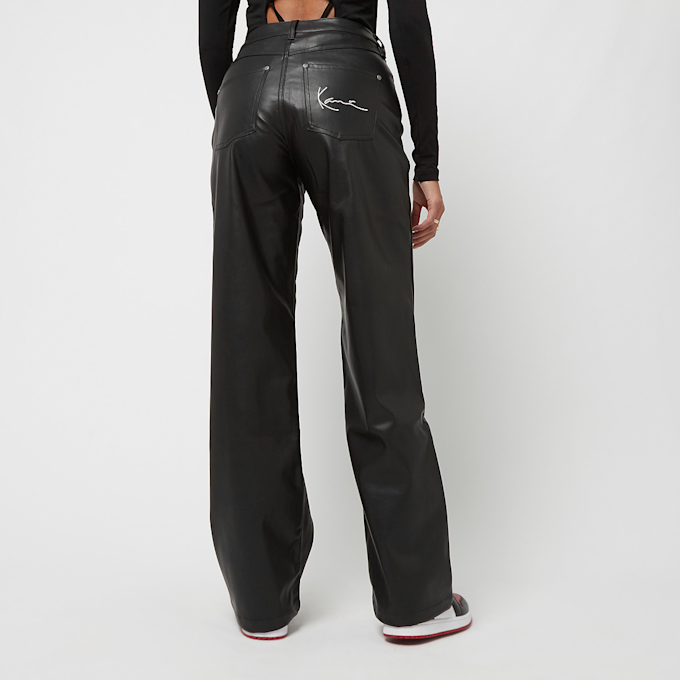 Karl Kani Small Signature PU Wide Fit Pants schwarz 13100 2