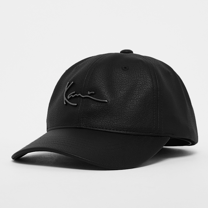 Karl Kani Metal Signature Fake Leather Cap Schwarz 13197 1