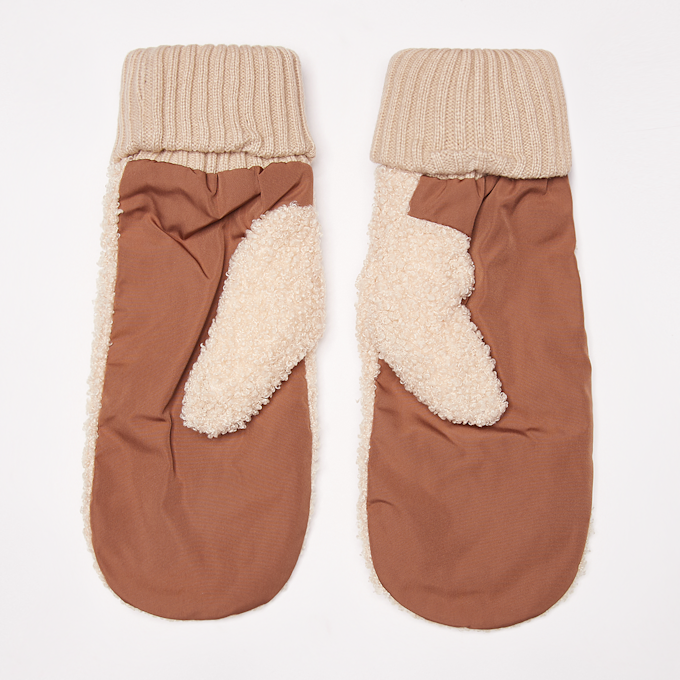 Urban Classics Nylon Sherpa Gloves Beige 13428 2
