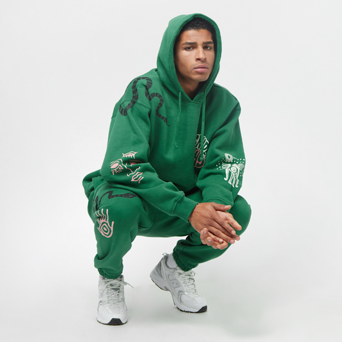 Grimey Snipes x Grmy True Roots Hoodie groen 13555 8